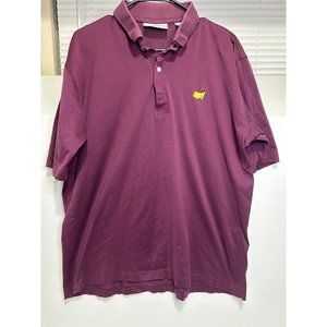 Vintage Masters Augusta National Golf Shop Polo Large Slazenger Purple/Mauve Col